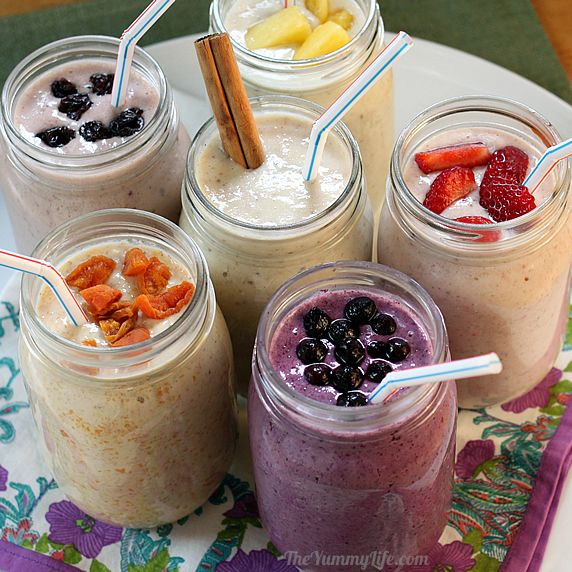 Make Ahead Oatmeal Smoothies