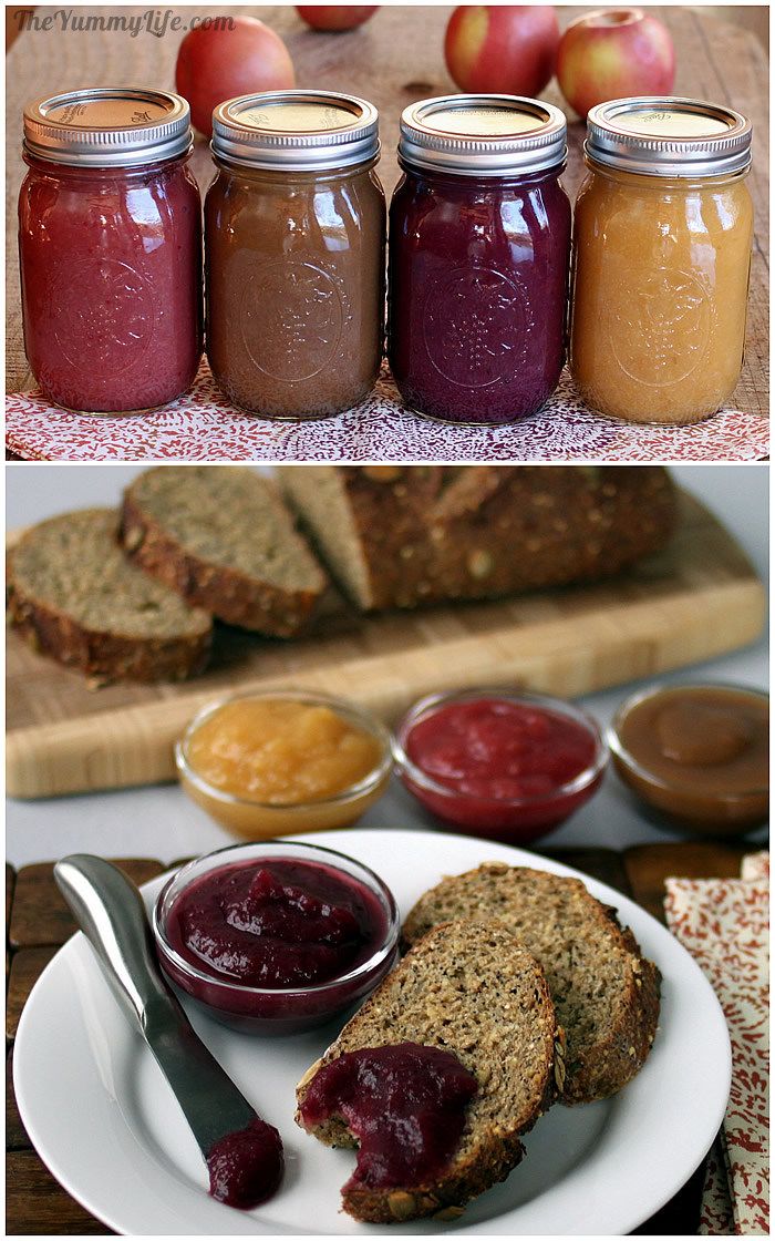 Fruit & Spice Applesauce Blends on toast