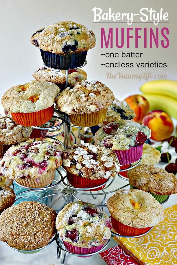 BakeryStyle Muffins one batter, endless varieties