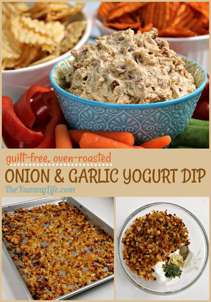 OvenRoasted Onion Yogurt Dip A Healthy Makeover