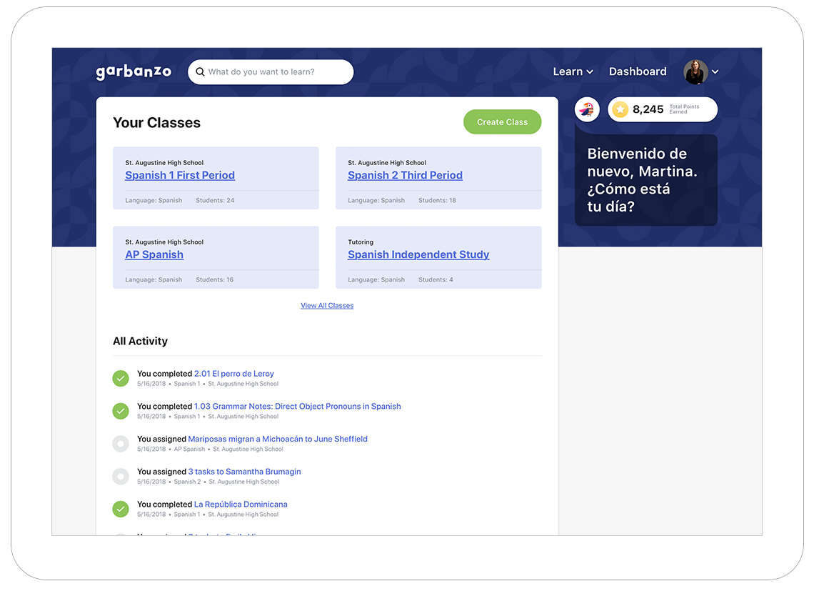 Garbanzo Education App Case Study Zaengle Corp