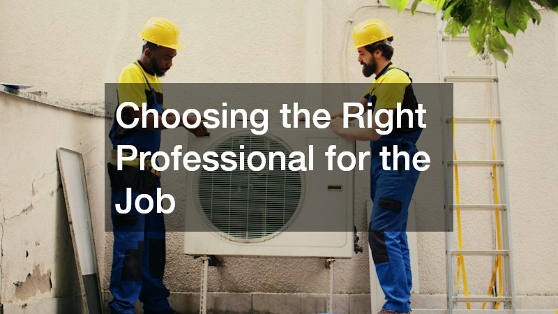 Choosing the Right Professional for the Job