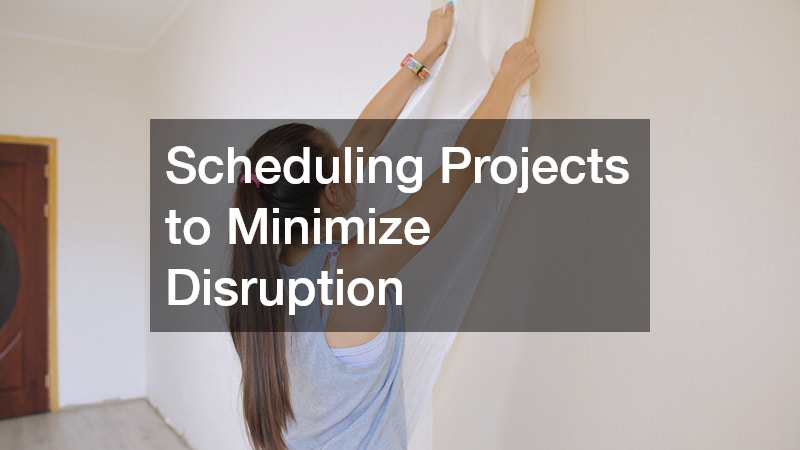 Scheduling Projects to Minimize Disruption