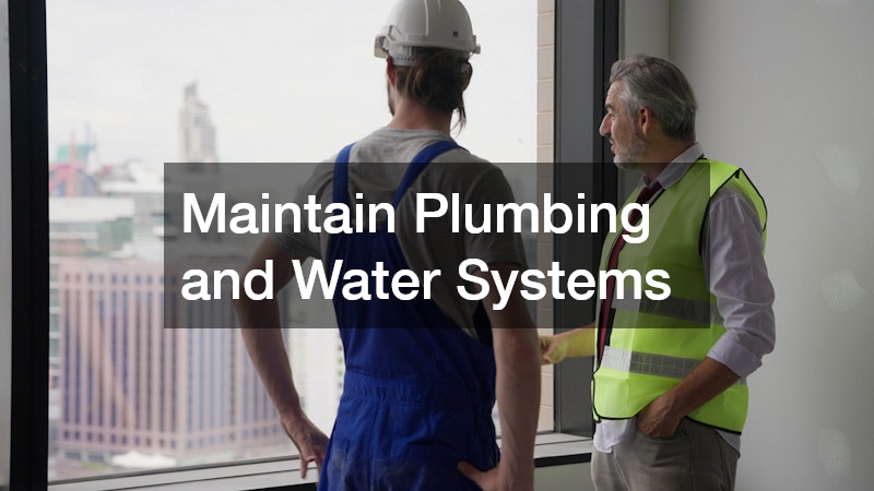 Maintain Plumbing and Water Systems