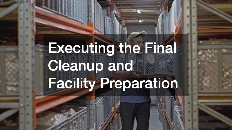 Executing the Final Cleanup and Facility Preparation