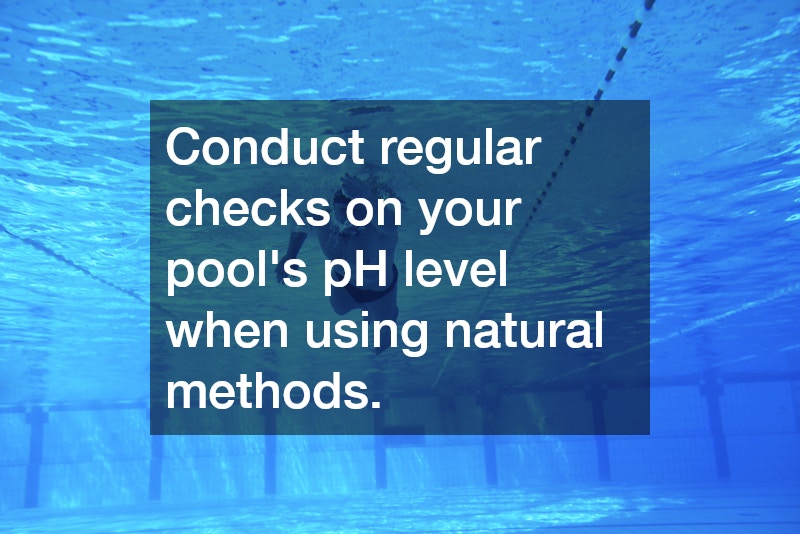 Conduct regular checks on your pool