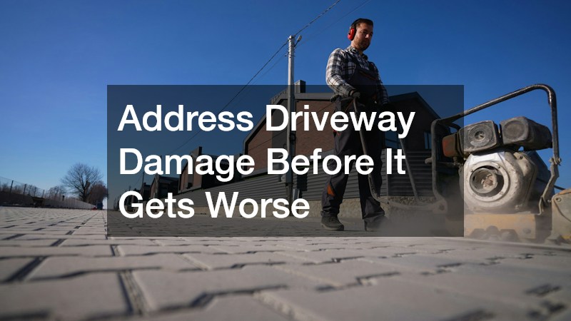 Address Driveway Damage Before It Gets Worse