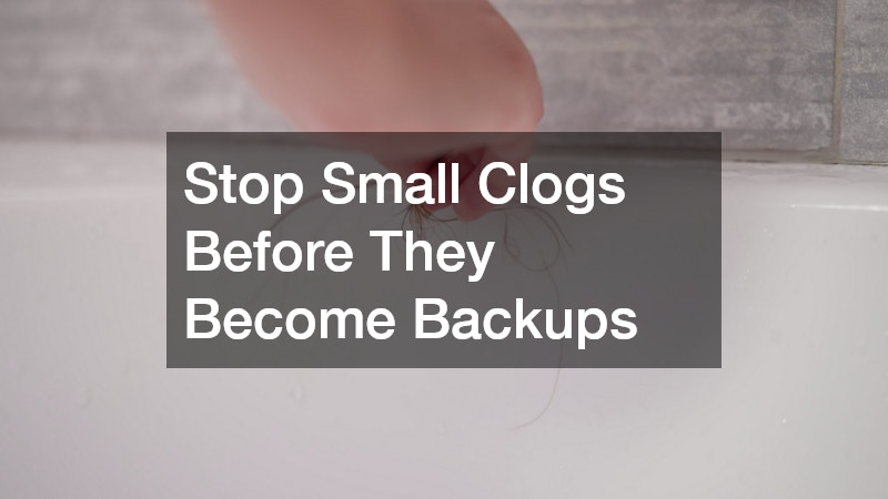 Stop Small Clogs Before They Become Backups
