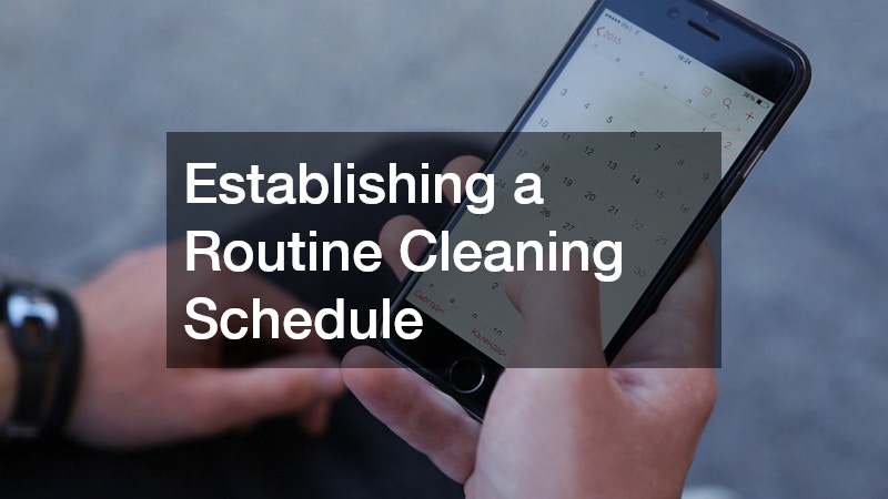 Establishing a Routine Cleaning Schedule