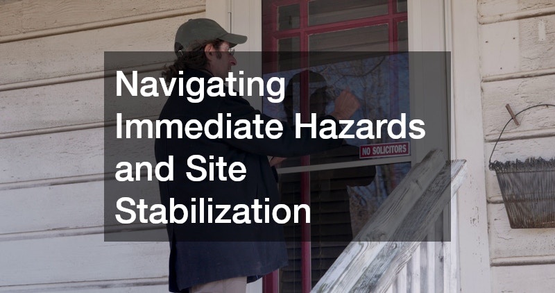Navigating Immediate Hazards and Site Stabilization
