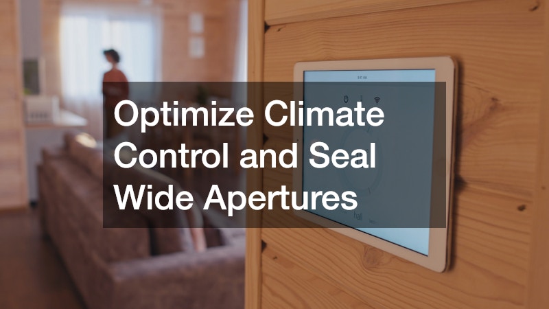 Optimize Climate Control and Seal Wide Apertures