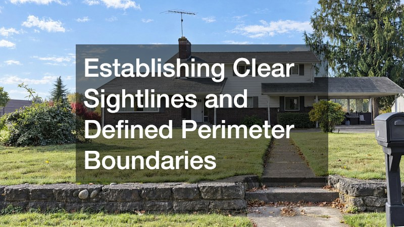 Establishing Clear Sightlines and Defined Perimeter Boundaries