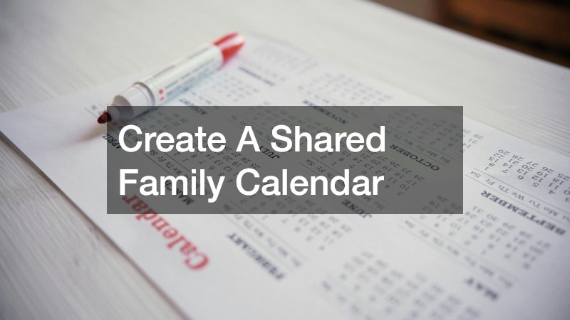 Create A Shared Family Calendar