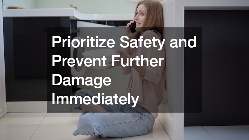 Prioritize Safety and Prevent Further Damage Immediately