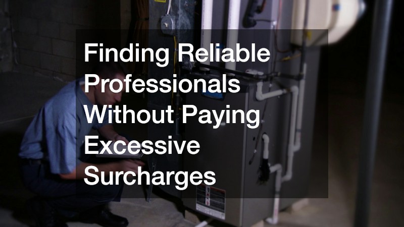 Finding Reliable Professionals Without Paying Excessive Surcharges