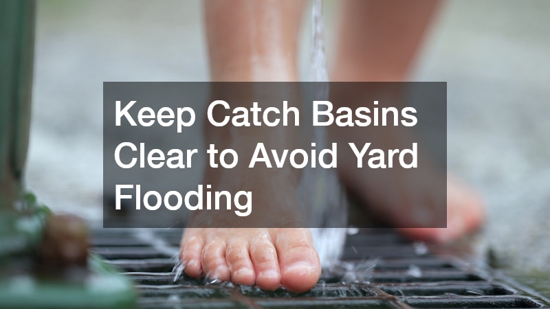 Keep Catch Basins Clear to Avoid Yard Flooding