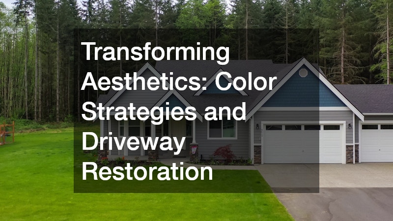 Transforming Aesthetics: Color Strategies and Driveway Restoration