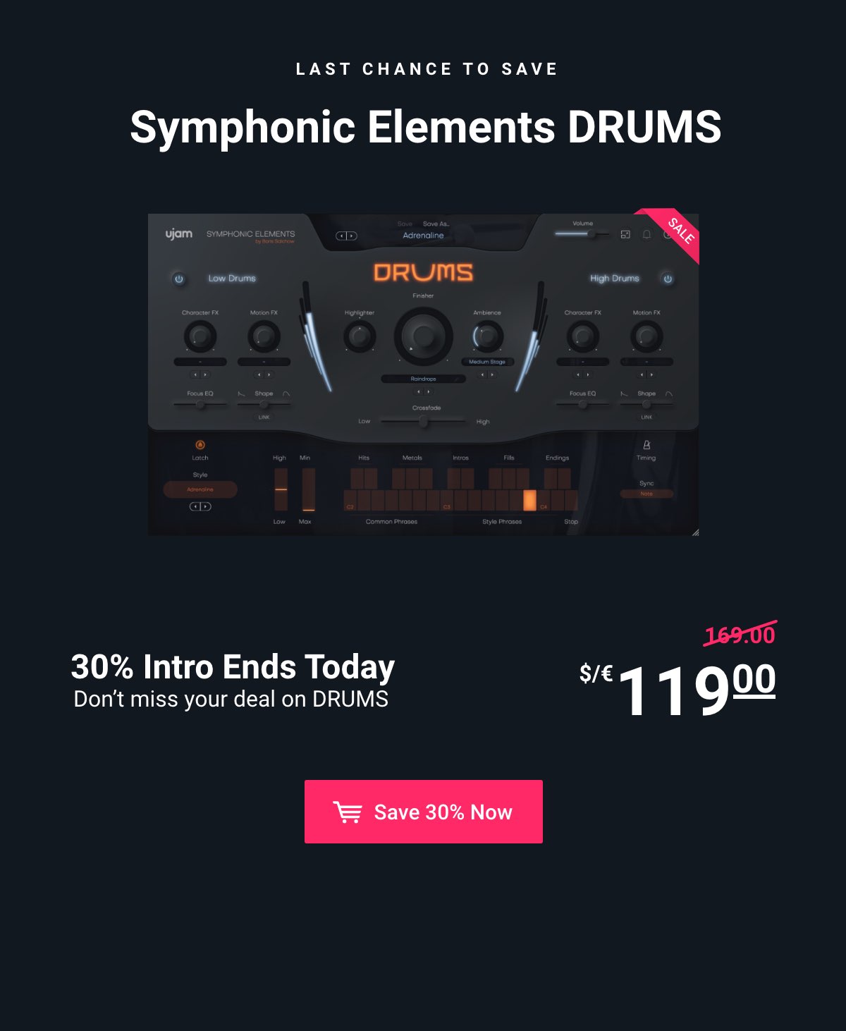 30% off DRUMS Ends Today (Please Load Remote Content)