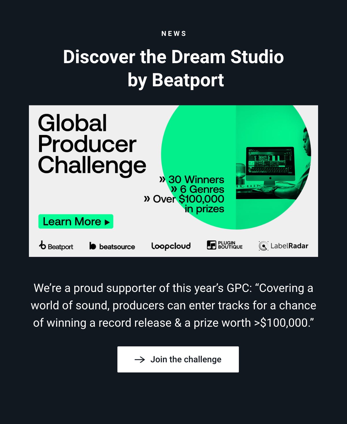 Global Producer Challenge 2021 (Please Load Remote Content)