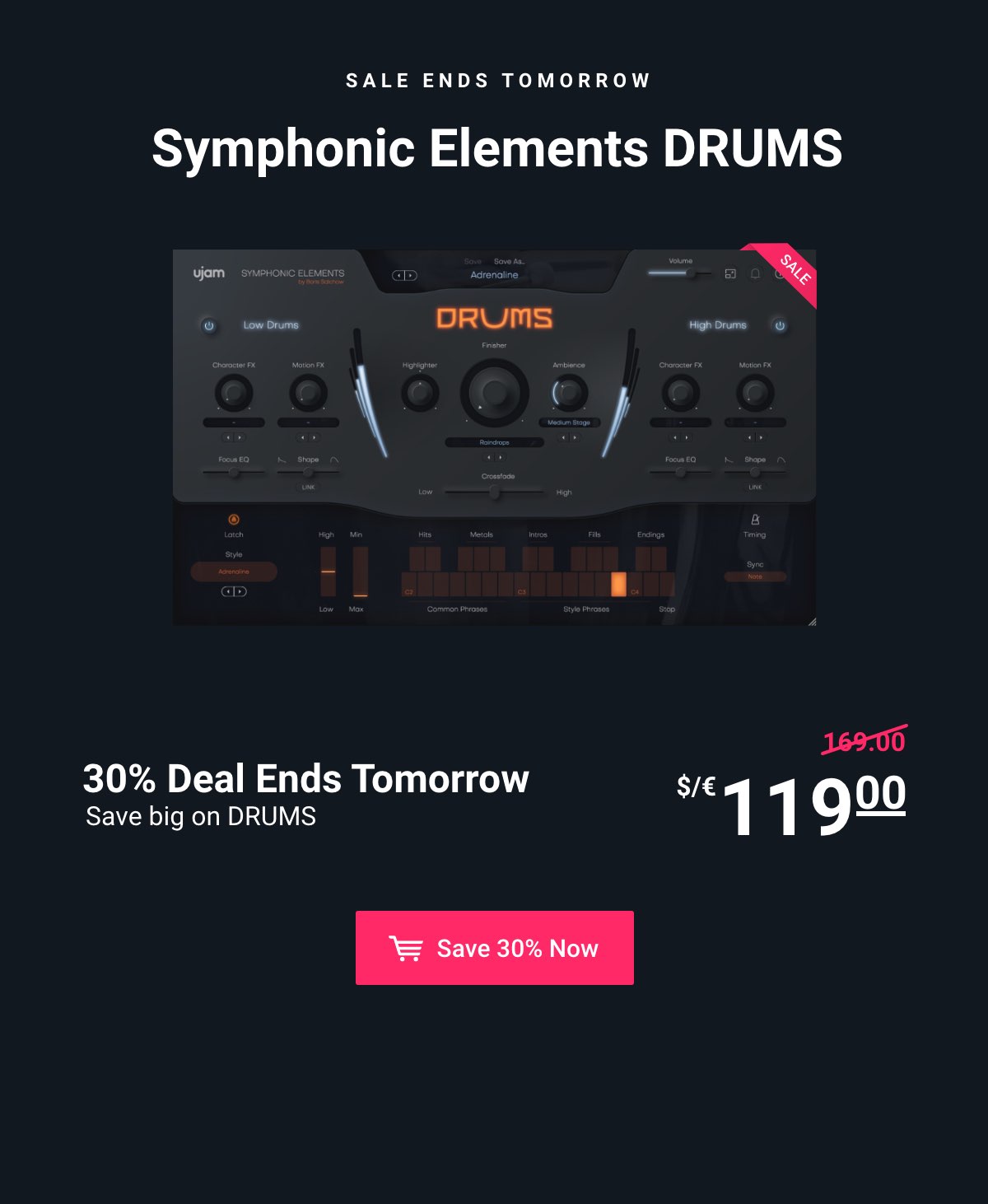 30% off DRUMS Ends Tomorrow (Please Load Remote Content)