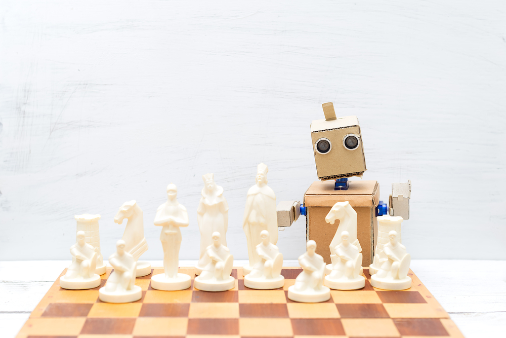 Robot playing chess Robot playing chess