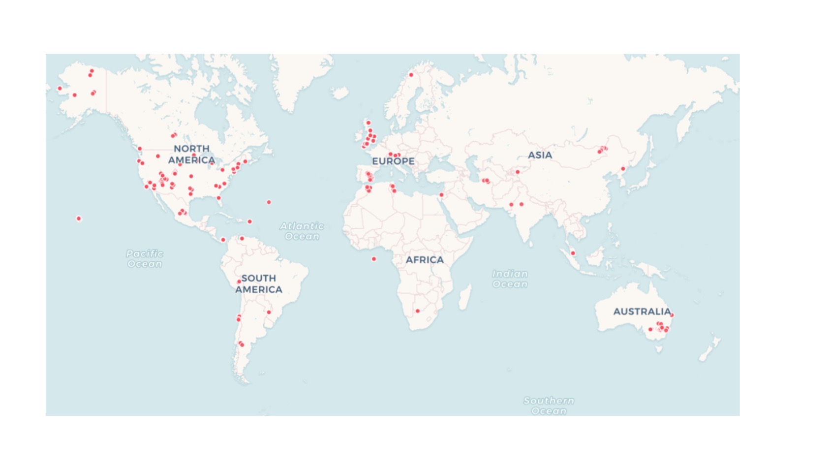 Map of Sampling Locations Map of Sampling Locations