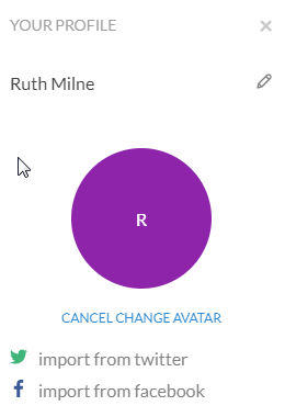 Your profile in Conversations Your profile in Conversations