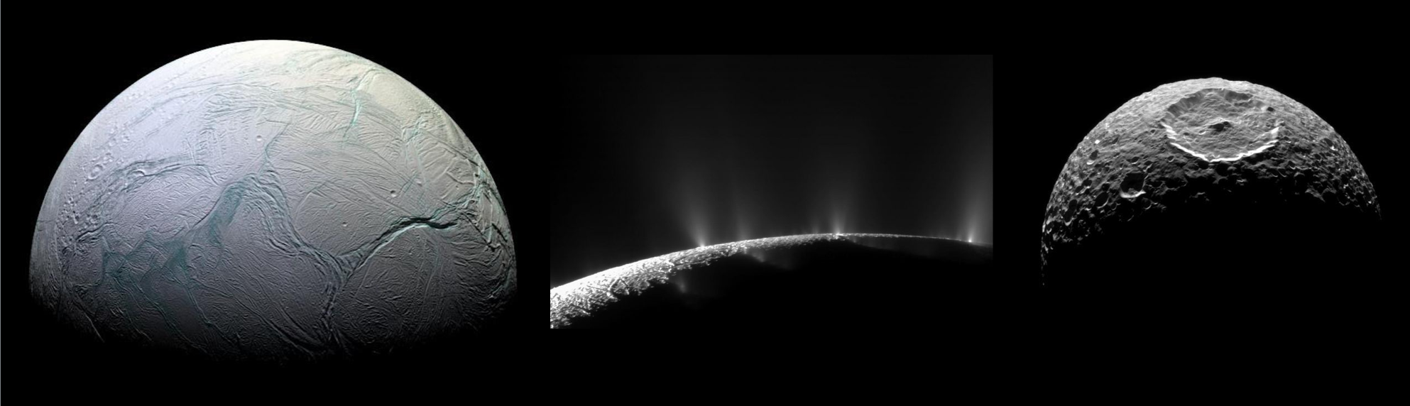 Active Enceladus, inactive Mimas Active Enceladus, inactive Mimas