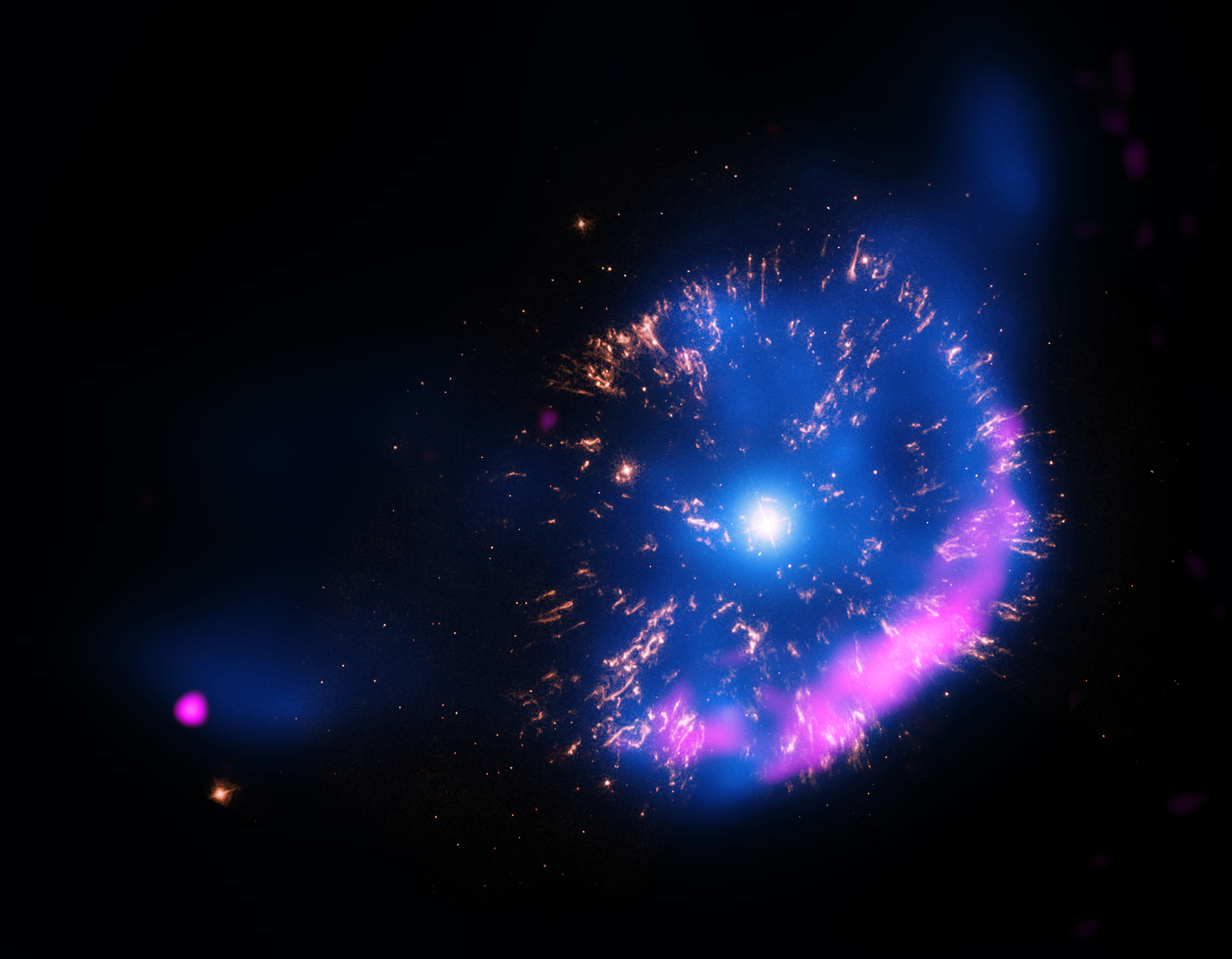 False-color composite image of GK Persei nova False-color composite image of GK Persei nova