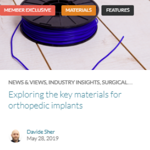 Exploring the key materials for orthopedic implants Exploring the key materials for orthopedic implants