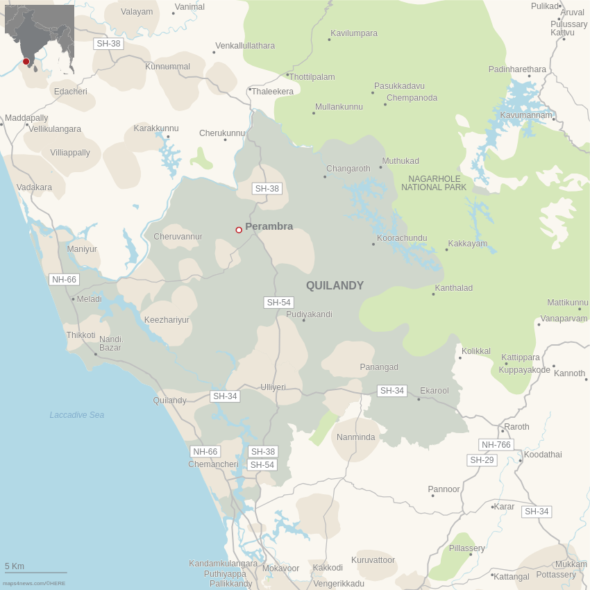 The third Indian NiV outbreak epicentre is rooted to an old well in Perambra (Koyilandy, Kozhikode, North Malabar region of Kerala). It has claimed more than 10 lives. (image source maps4news) The third Indian NiV outbreak epicentre is rooted to an old well in Perambra (Koyilandy, Kozhikode, North Malabar region of Kerala). It has claimed more than 10 lives. (image source maps4news)