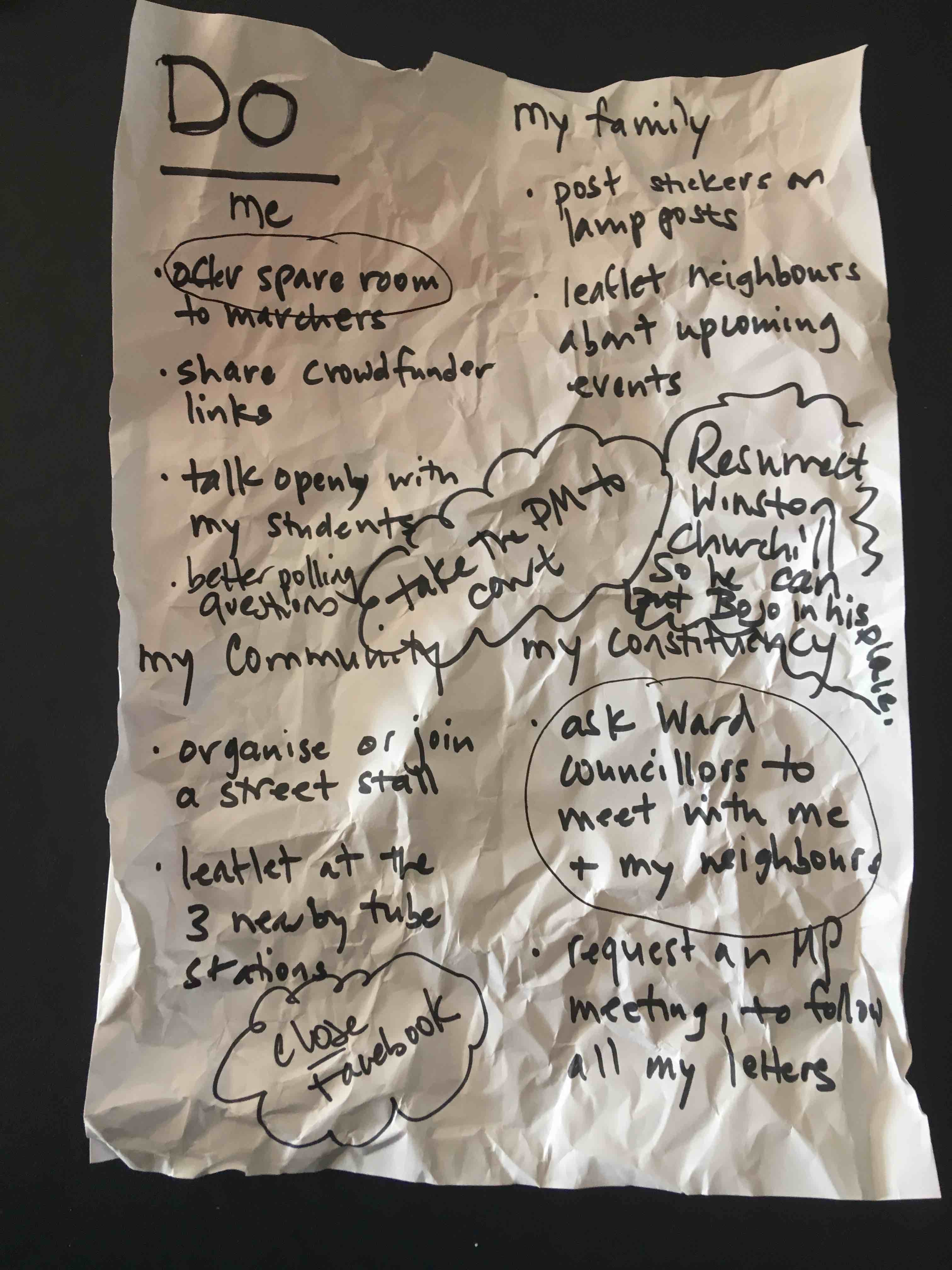 Do list of actions that might impact Brexit Do list of actions that might impact Brexit