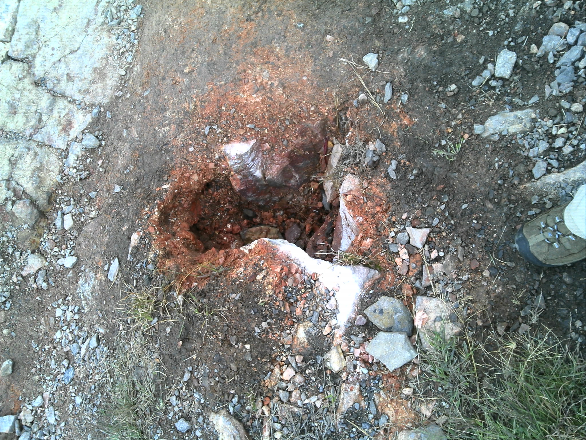 Active vent in Centralia Active vent in Centralia