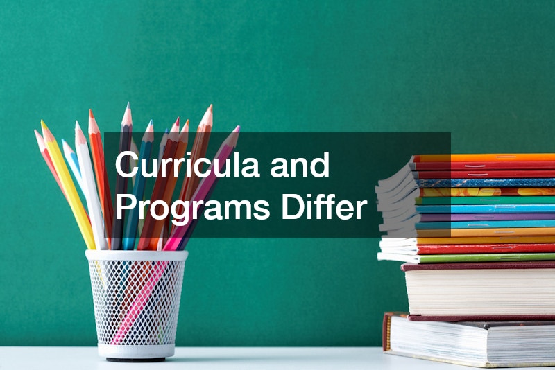 Curricula and Programs Differ