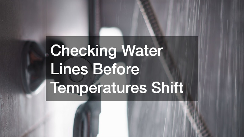 Checking Water Lines Before Temperatures Shift