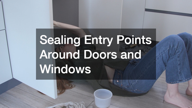 Sealing Entry Points Around Doors and Windows