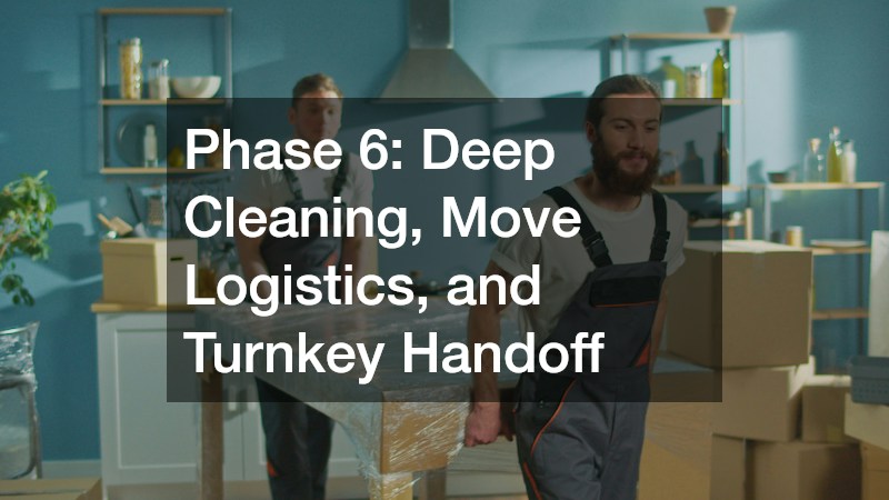 Phase 6: Deep Cleaning, Move Logistics, and Turnkey Handoff