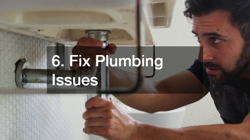 6. Fix Plumbing Issues