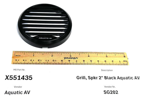 Master Spas - BLACK 2" SPEAKER GRILL AQUATIC AV - X551435