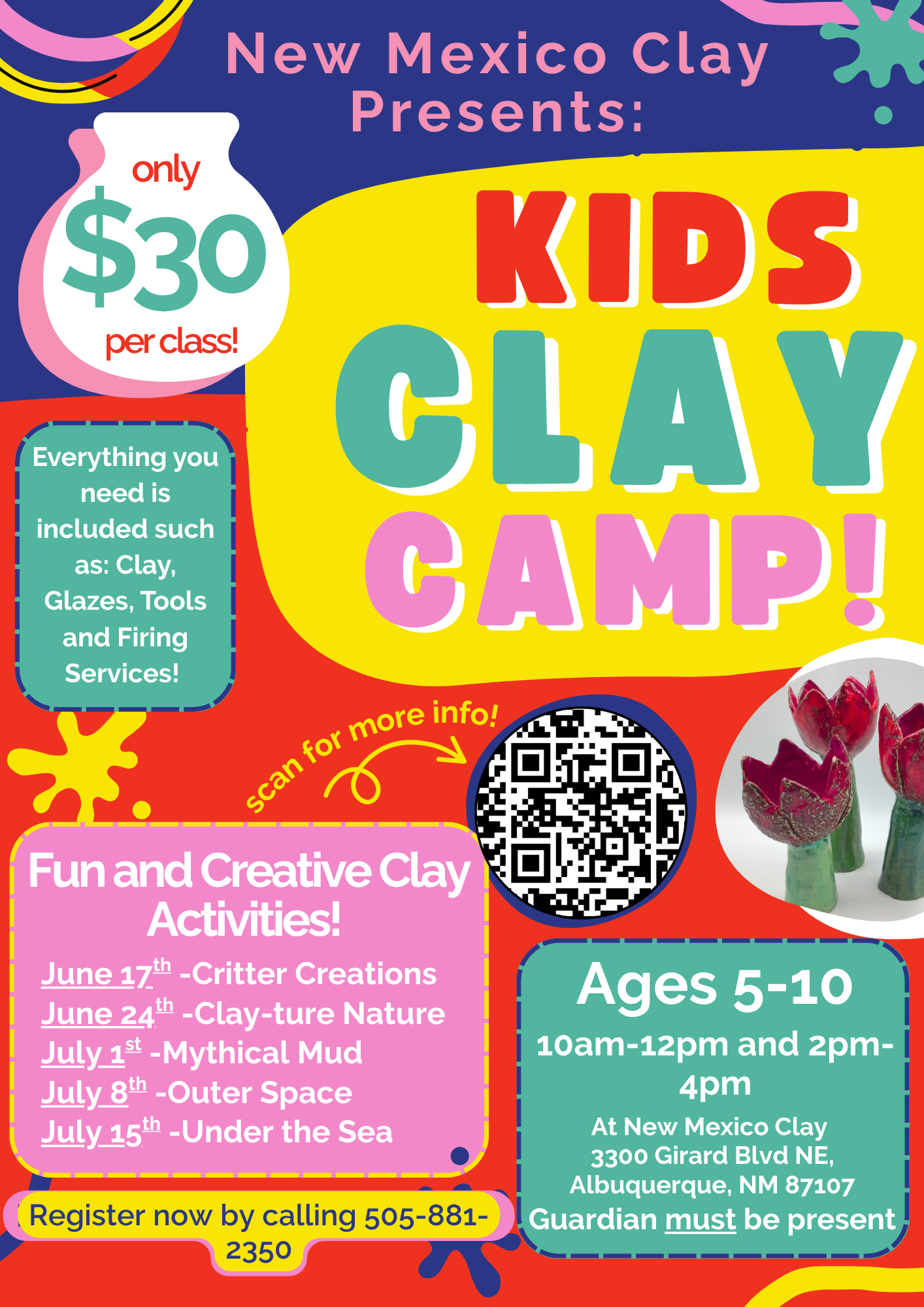 kids clay camp