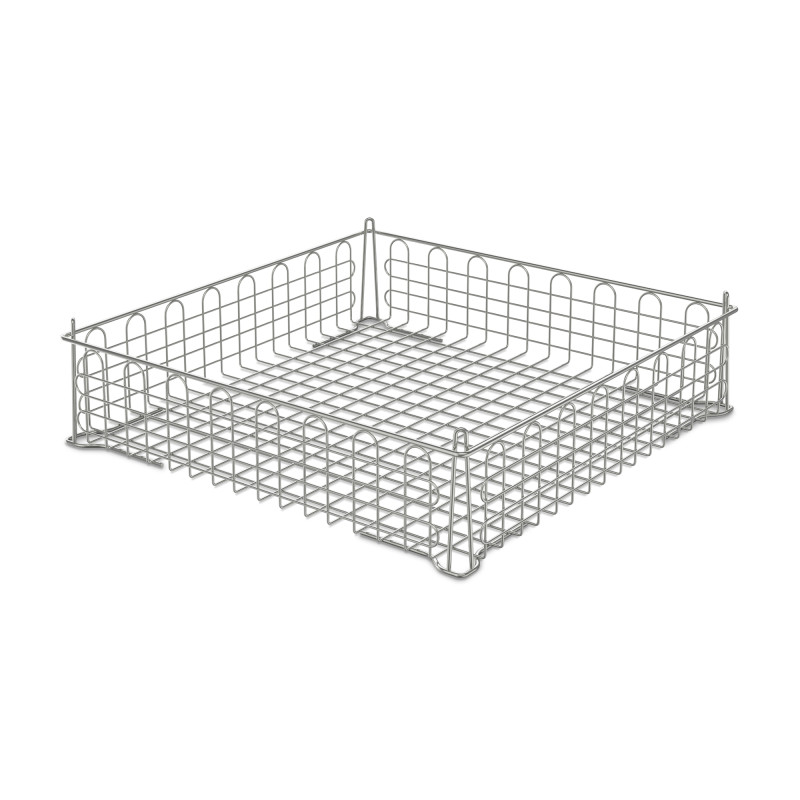 Hupfer 0113812 Crockery Basket. 500 X 500 X 75Mm Stainless Steel Polished
