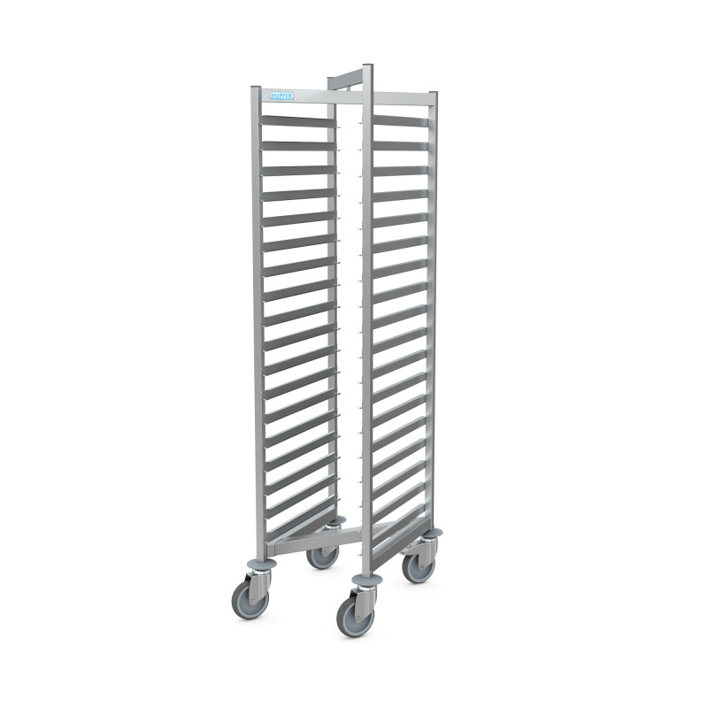 Hupfer RWG-E-1-18-GN Gastronorm Inter-stacking Z Trolley 18 x GN 1 by 1