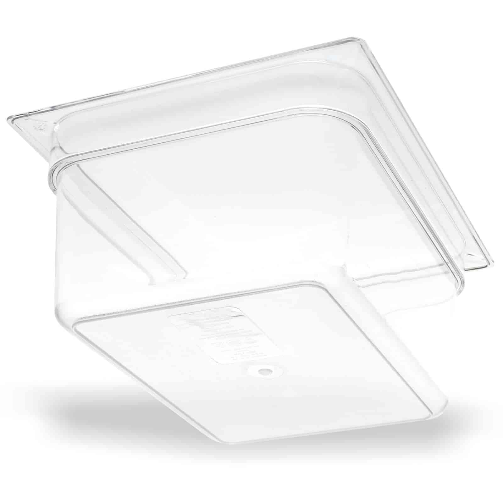 Carlisle 10222B07 Clear Polycarbonate Half Size Food Pan 8L Capacity