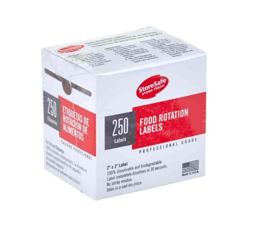 Cambro 23SLB6250 FS Label 5 x 7.6cm - Bulk Pack 6 x 250 Per roll
