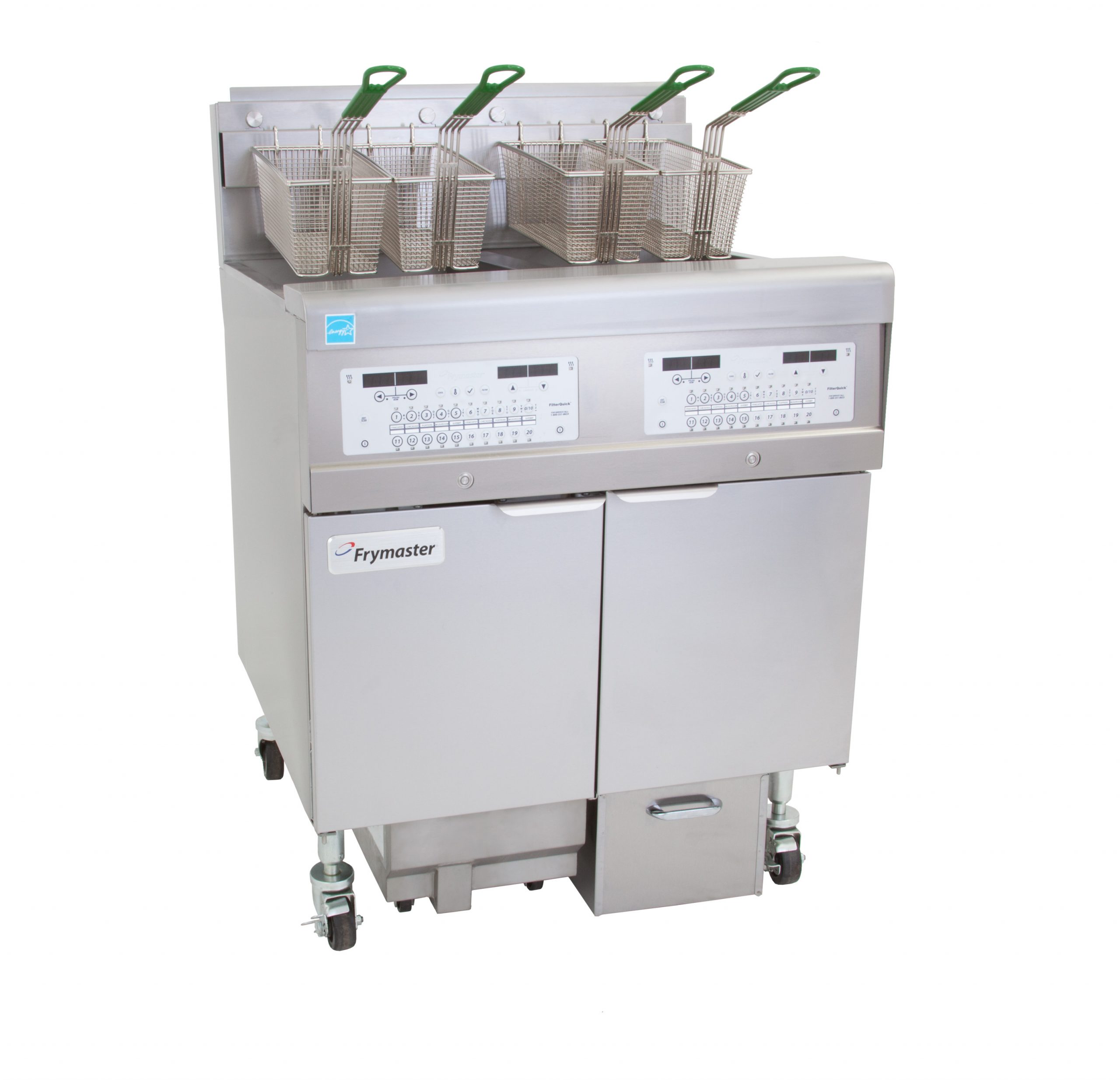 Frymaster 2FQE30U Filterquick 2 Full Pot Electric w Covers 14kw