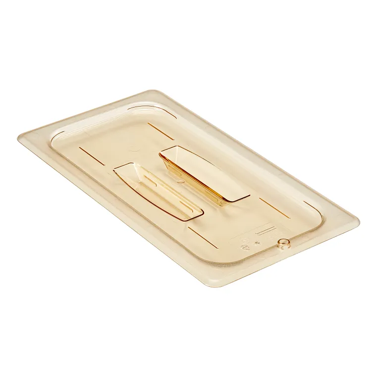 Cambro 30HPCH150 GN 1_3 High Temp Cover W_Handle - Amber