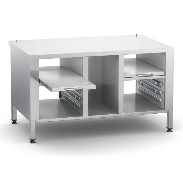 Rational 60.31.319 Stand 2-S - 2 pull out shelves 6 x 1x1 GN runners - Feet