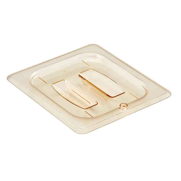 Cambro 60HPCH150 GN 1_6 High Temp Cover W_Handle - Amber