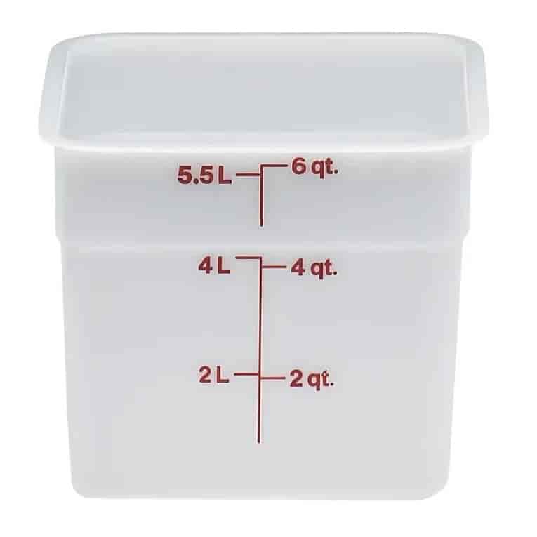 Cambro 6SFSP148 Camsquare Storage Container - 5.7L Poly