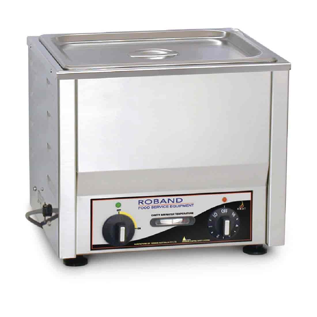 Roband BM1T Counter Top Bain Marie with thermostat 1/2 size, pan not included